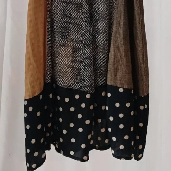 Alembika Meredith mixed pattern trapeze shirt dress women's size 1 - Picture 4 of 9